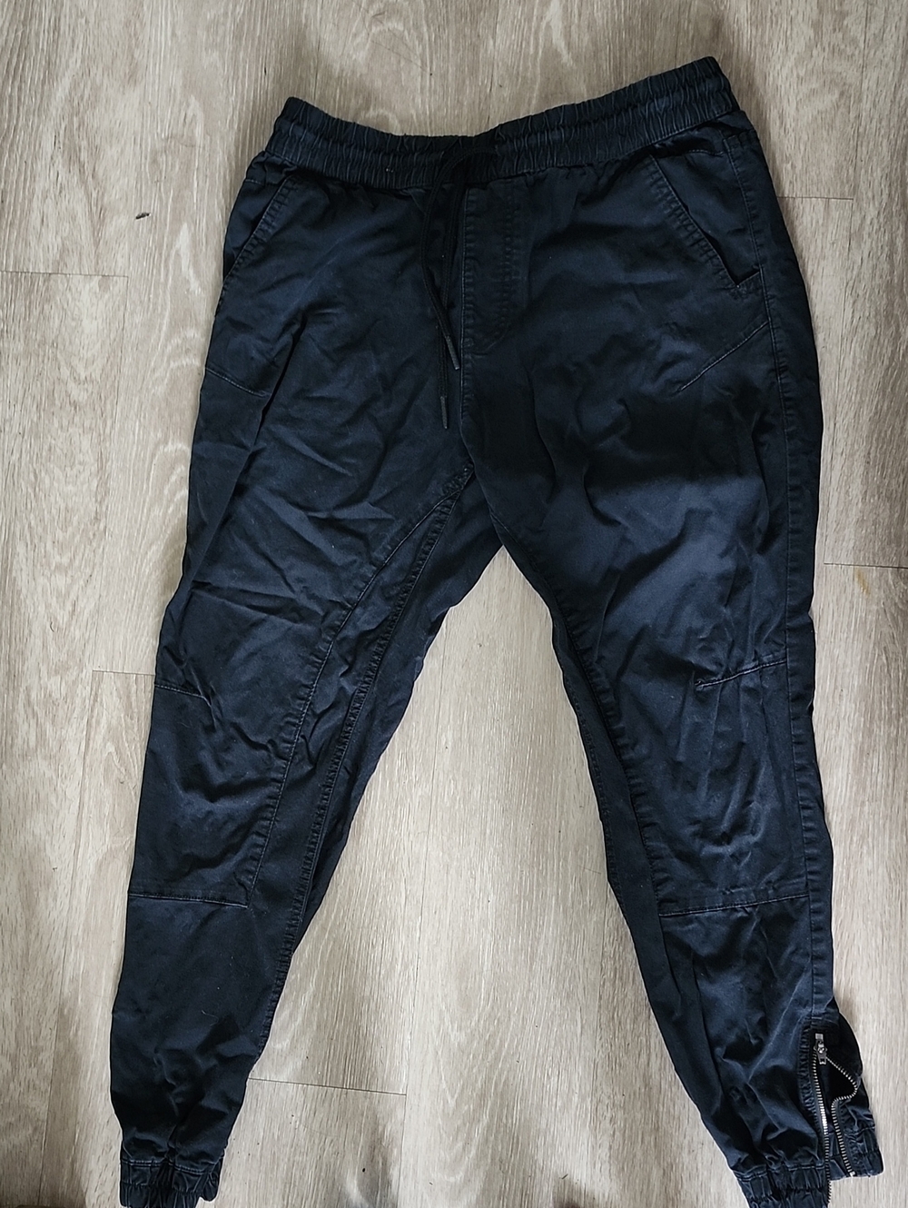 Jack & Jones Black Zip-Cuff Jogger Pants